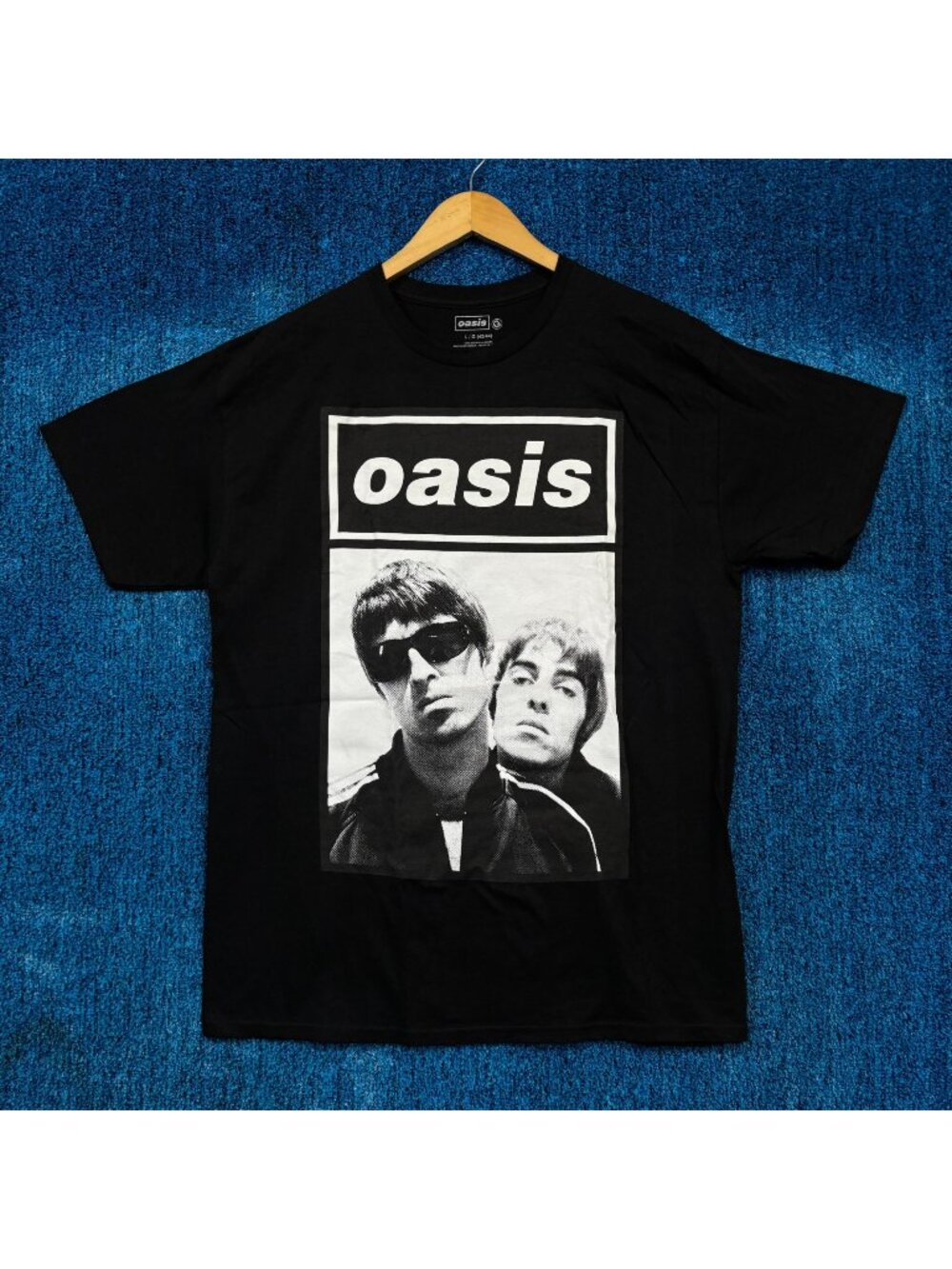 Oasis Definitely Maybe Album Gallaghers Britpop Poster Tee L